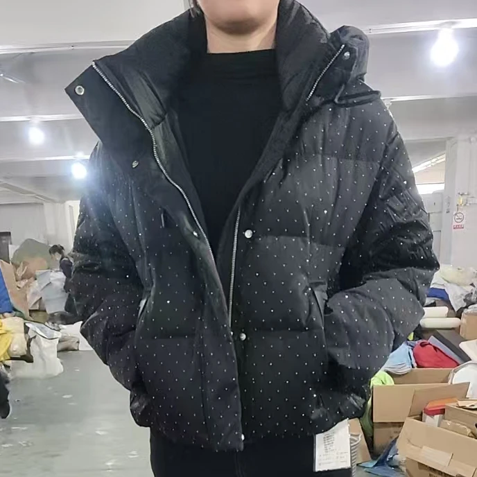 6988黑色细闪百搭超保暖YY服外套多尺码