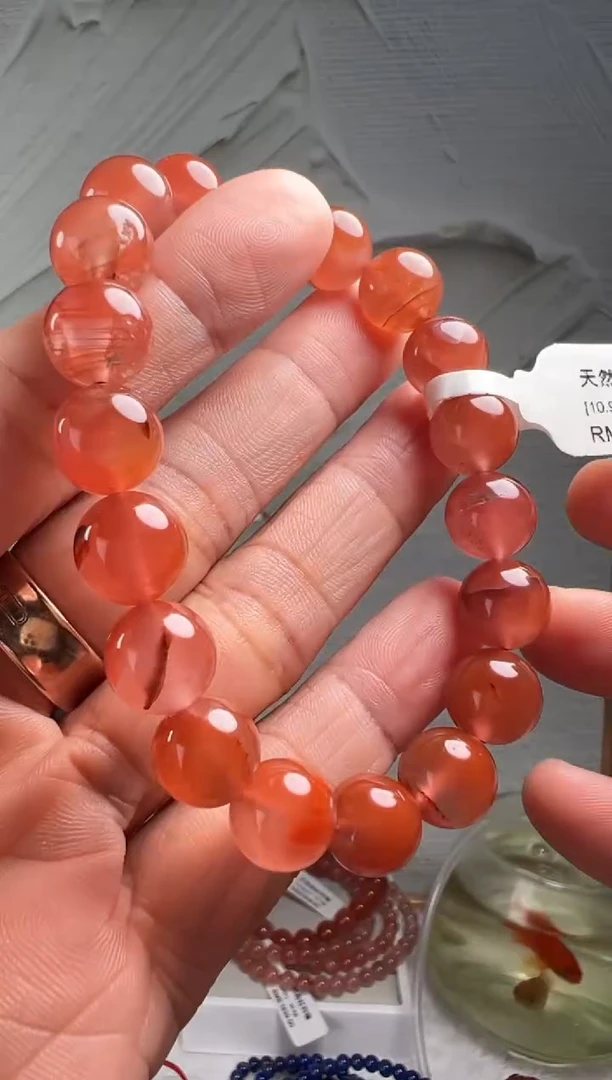 手串未镶嵌南红玛瑙南红玛瑙（默认微瑕）