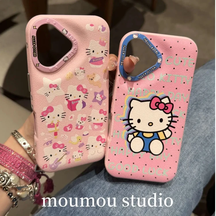 少女心可爱波点星星猫咪适用iPhone16Promax手机壳15pro趣味14新