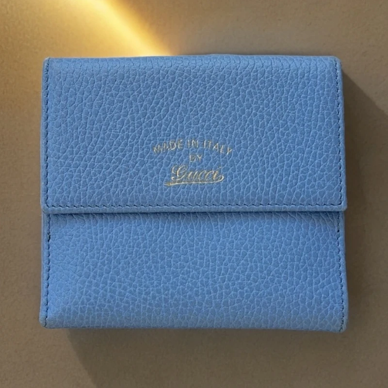 95新 GUCCI/古驰  蓝色钱包 1444 6283