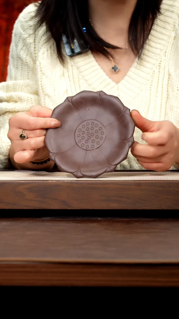 【闪购商品】紫砂茶壶紫泥莲花壶承