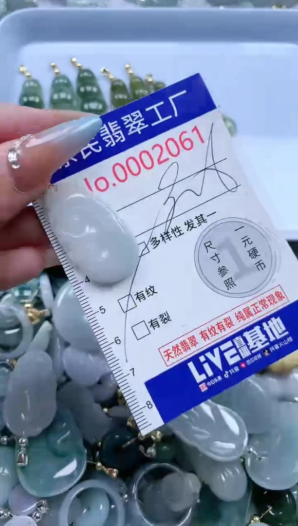 翡翠未镶嵌吊坠(不含链)2061