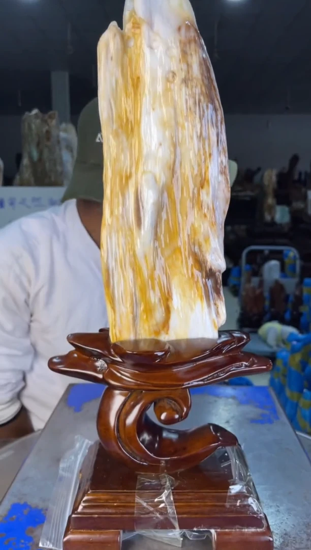 未镶嵌摆件硅化玉58