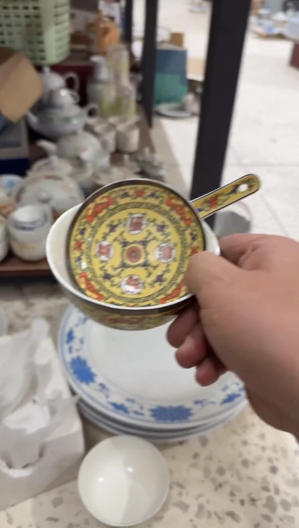 摆件N*一碗一勺一碟微瑕请慎拍