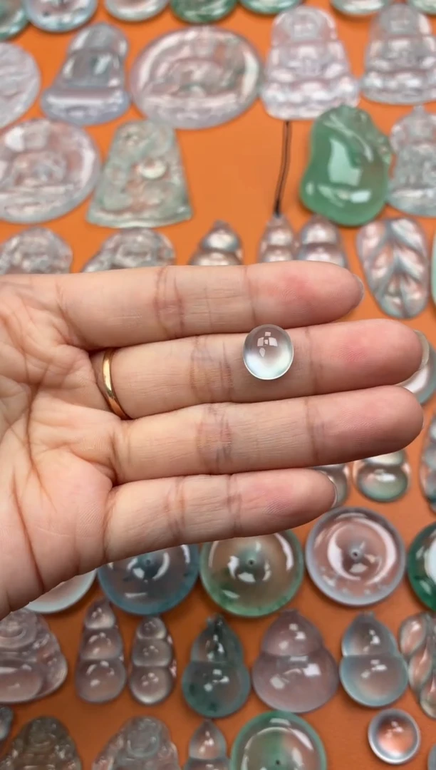 吊坠(不含链)未镶嵌翡翠41 蛋面 11.4 10.3 5.9