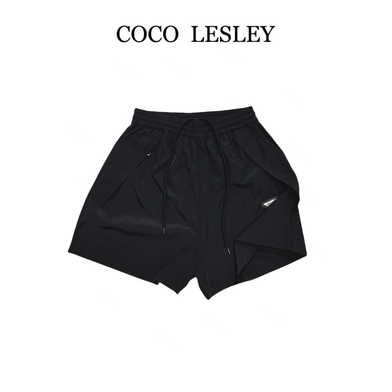 COCO LESLEY 纯色显瘦时尚百搭短裤7726