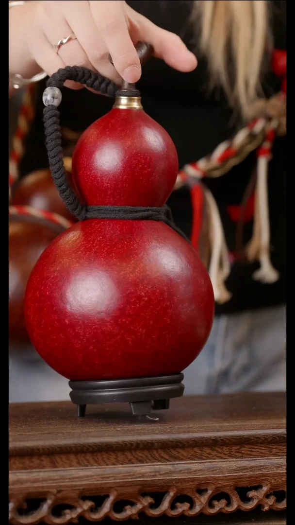 152号精品天然大漆酒葫芦一物一拍