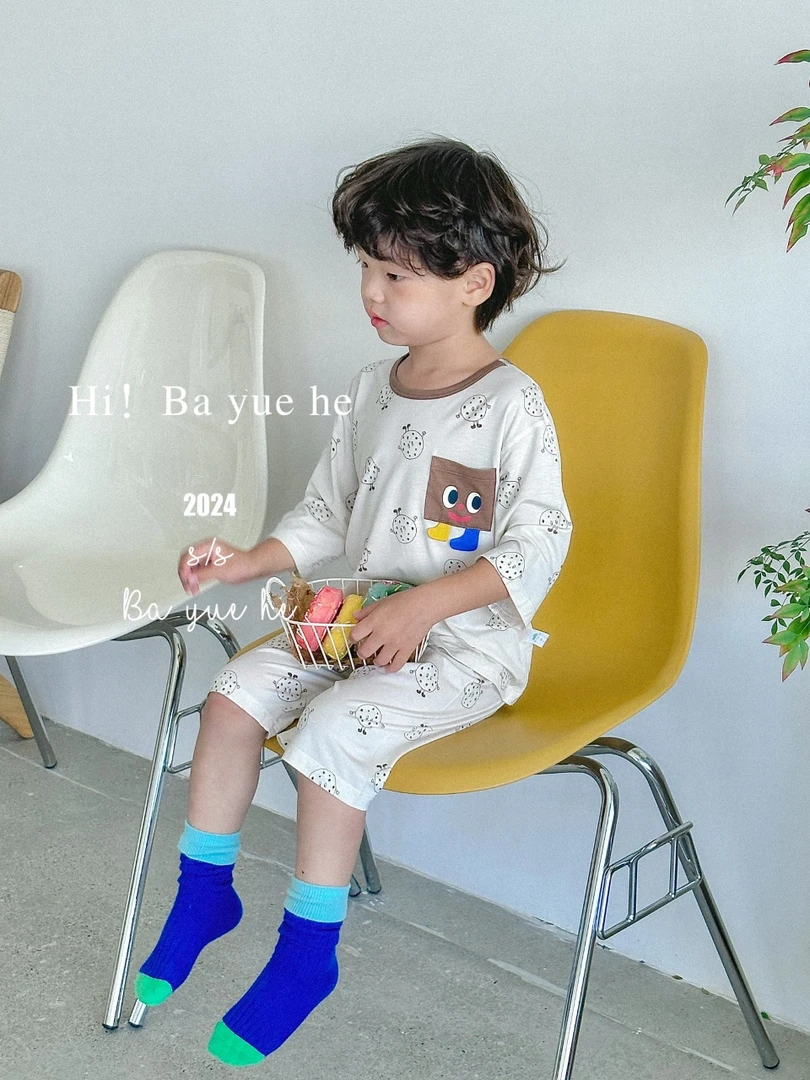 337.春夏男童七分袖套装【NO退换】