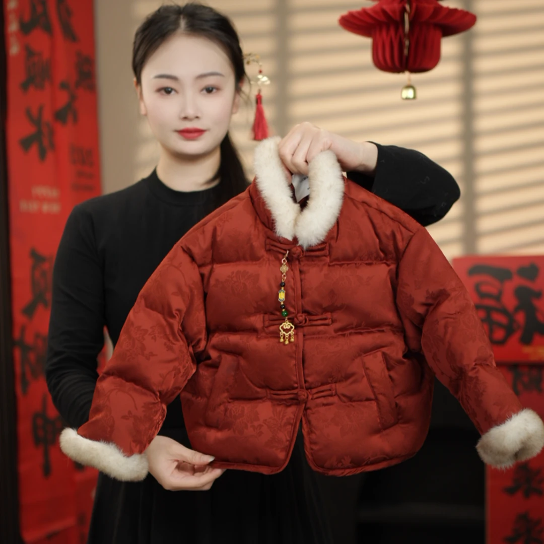 【新年拜年服】 2025春秋冬季新款儿童保暖立领格子棉服外套39625