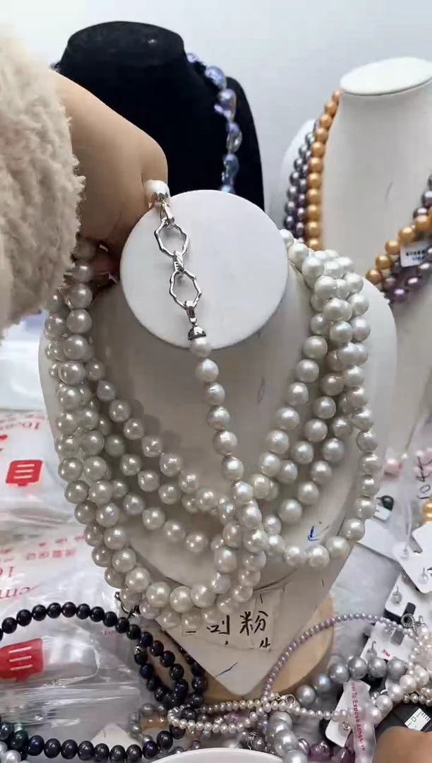 【闪购商品】淡水珍珠颈饰钛钢143