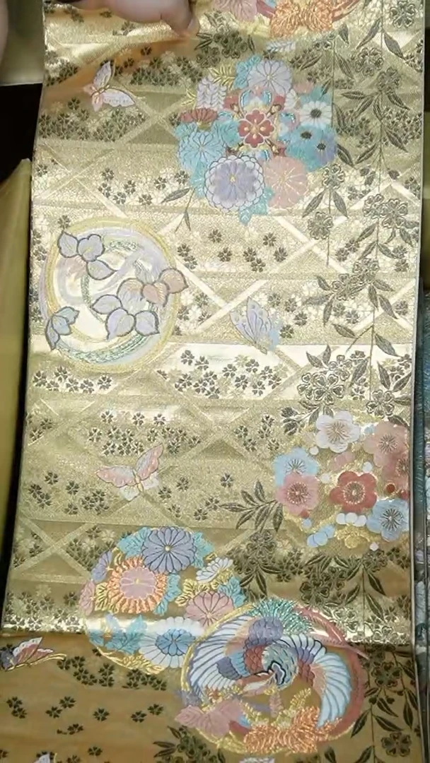 织绣织锦156六通凤凰花卉
