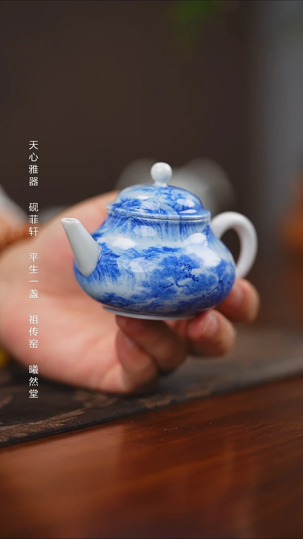 其他瓷醉美山水砚菲轩出品瓷壶