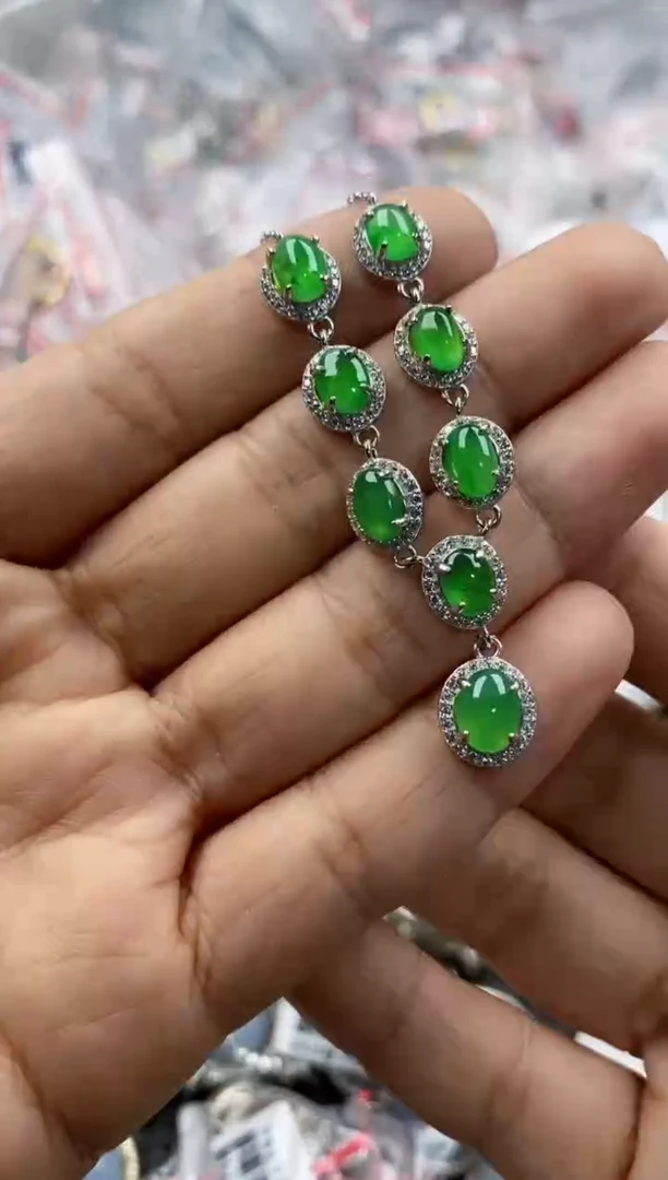 银S925镶嵌戒指翡翠333               2