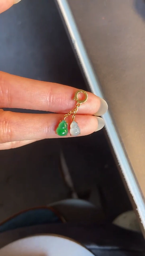 吊坠(不含链)银S925镶嵌翡翠1