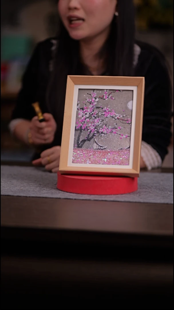 国画自**沦268-8寸 流沙 手写-花