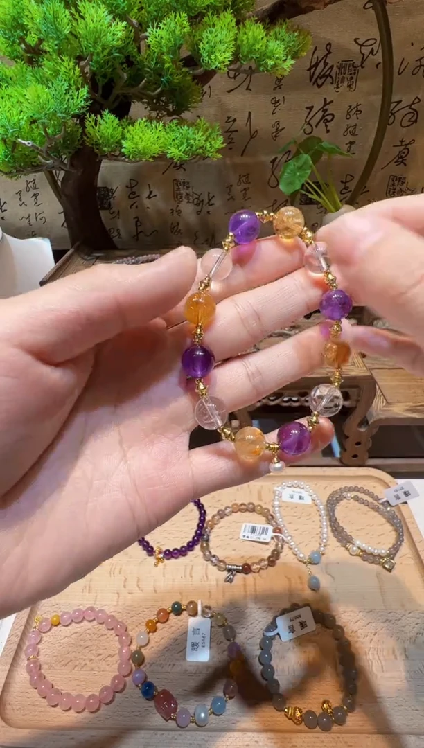 未镶嵌手串水晶手饰@@