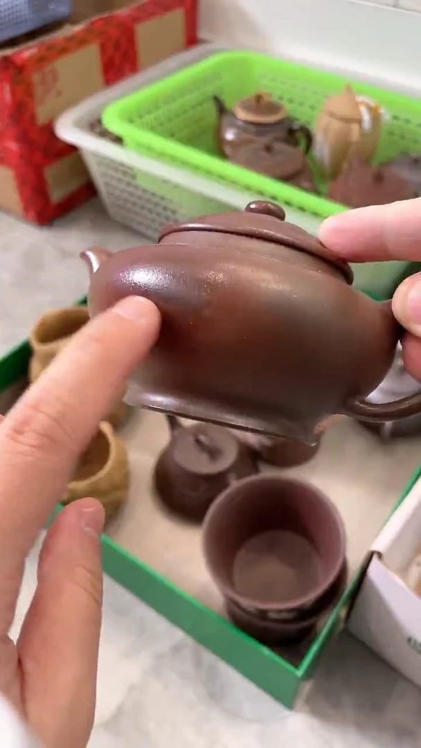 茶壶紫砂柴烧笑樱壶（有落釉）