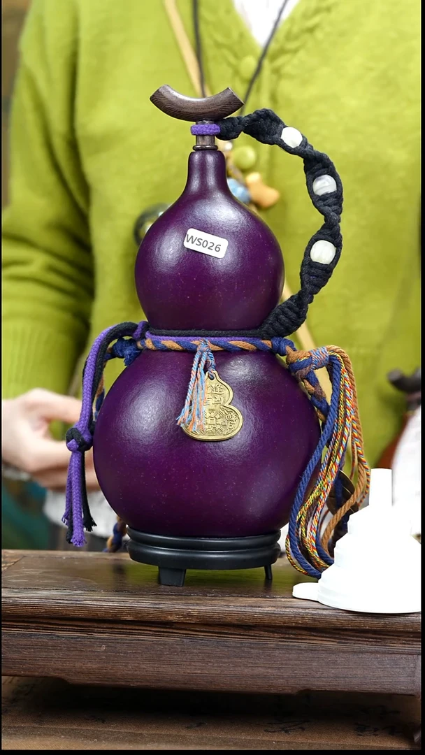 WS026网兜款大漆酒葫芦（现货现发）