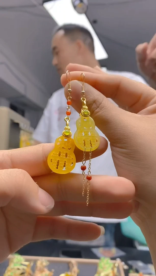 【闪购商品】翡翠耳饰合金231翡翠耳钩