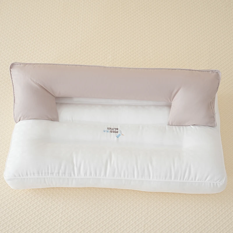 柔软防螨绗缝护颈枕长方形透气护颈四季纤维枕家用1300g枕头睡枕