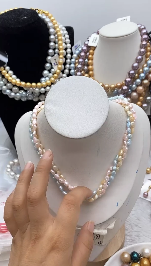 淡水珍珠钛钢颈饰62