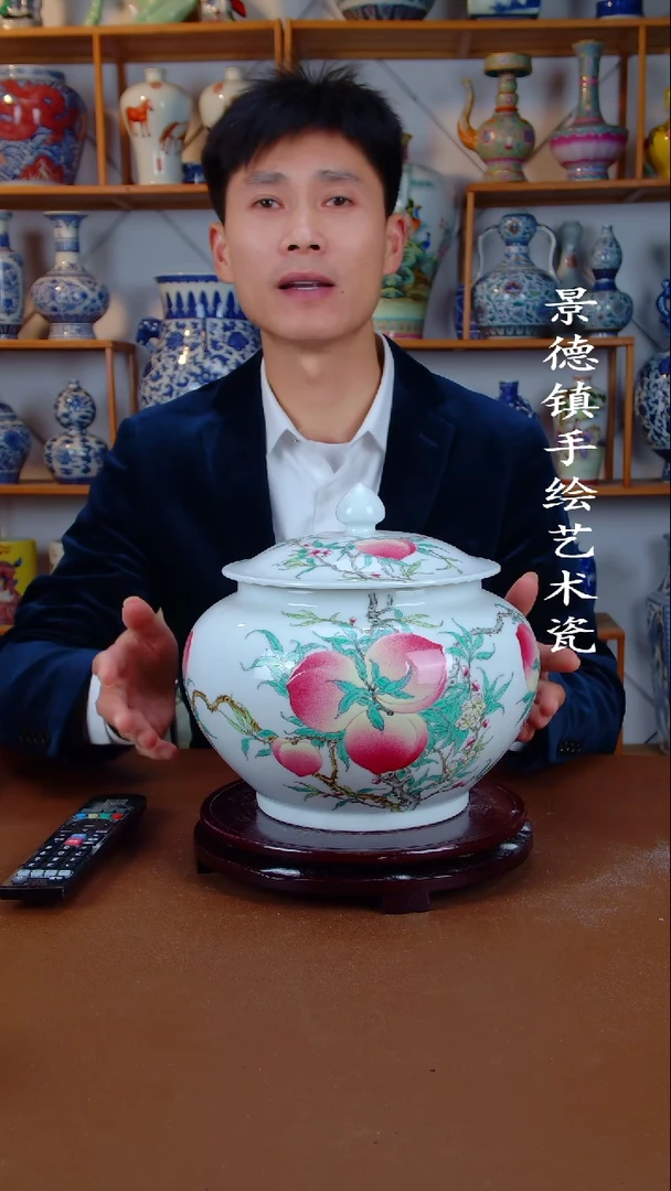 瓶景德镇手工手绘陶瓷摆件69
