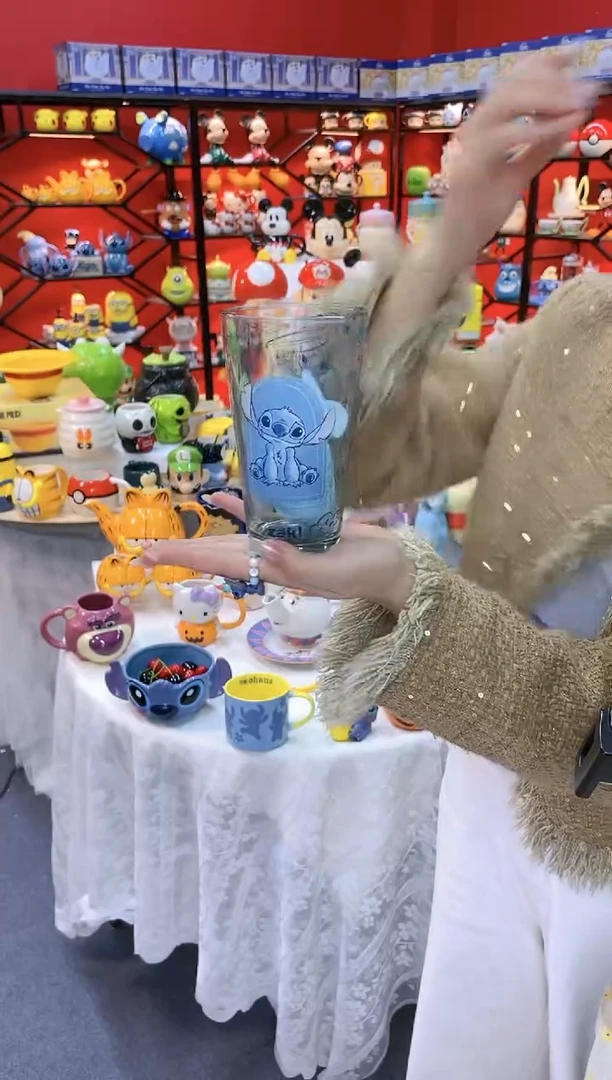 【闪购商品】1@@高硼硅史迪仔玻璃杯