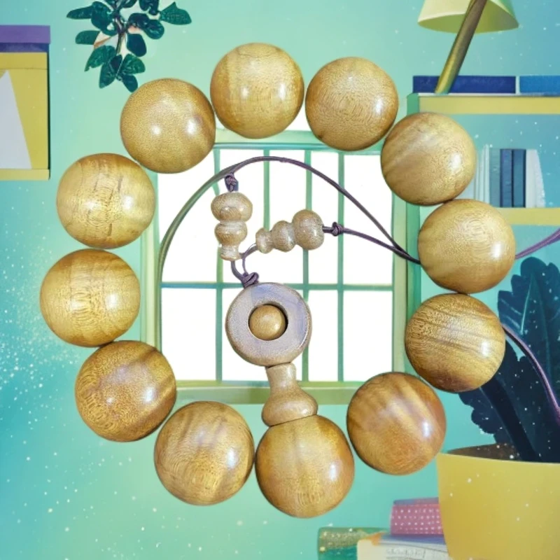 金丝楠木手串  卡20mm 带礼盒  CC