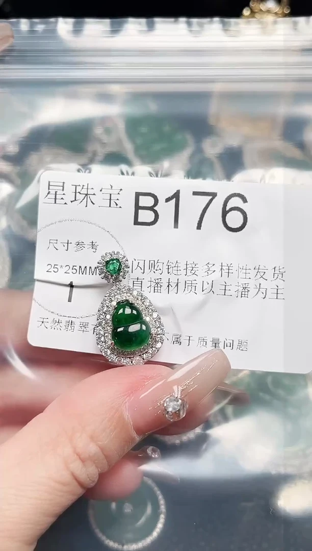 【闪购商品】翡翠颈饰未镶嵌赠皮绳176