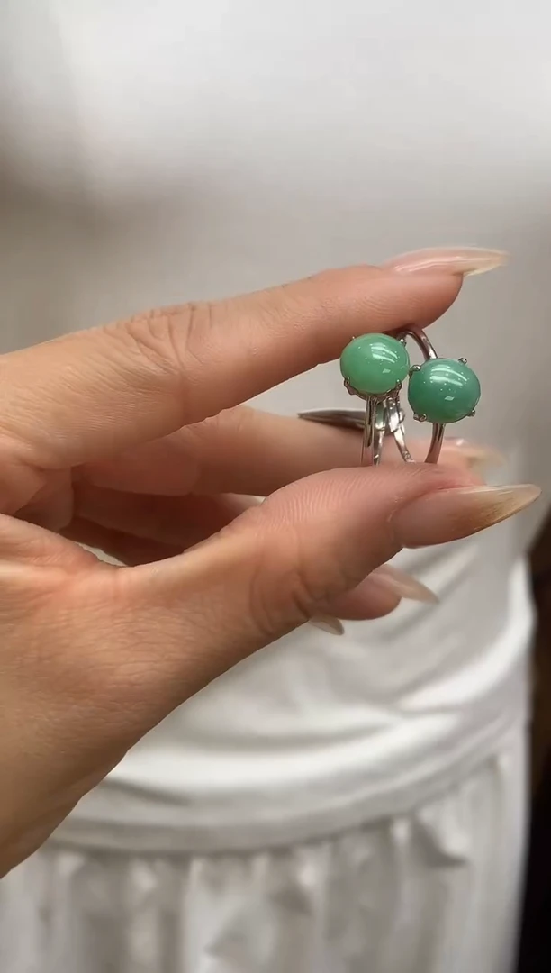 【闪购商品】翡翠戒指银S925镶嵌戒指 多样性发（1件）