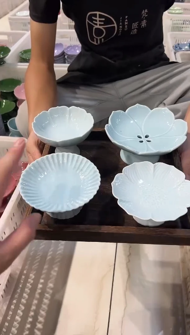 瓷片微瑕商品，介意勿拍-托盘