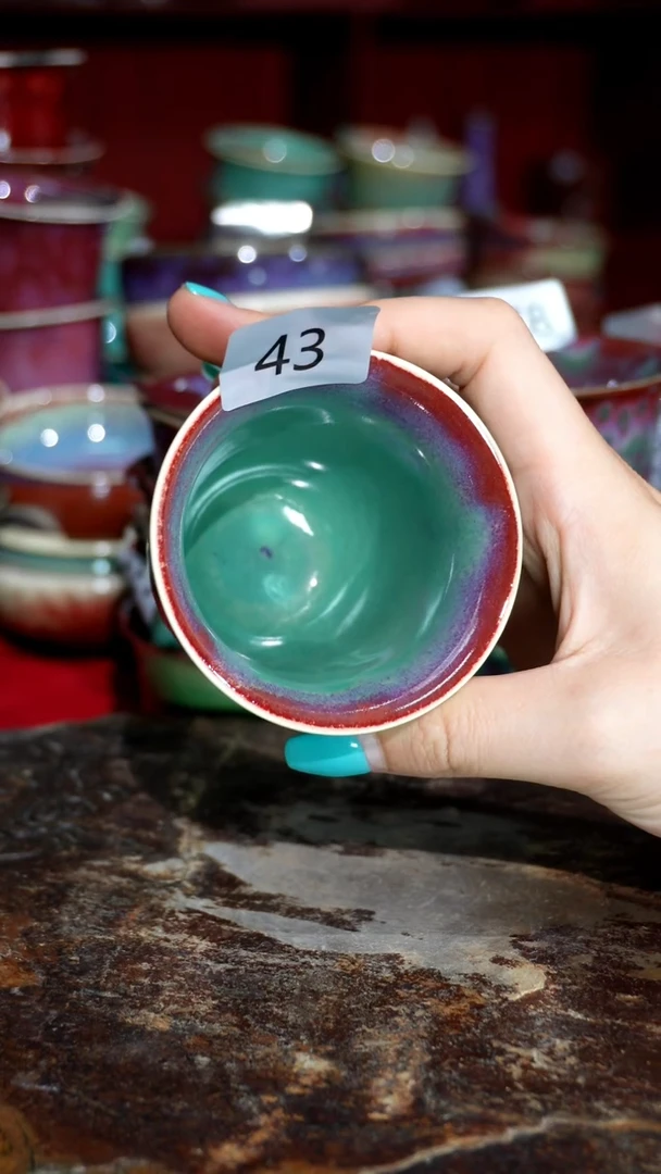 摆件精品窑变钧瓷茶器