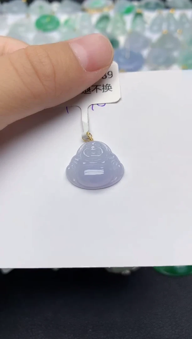 颈饰未镶嵌翡翠天然缅甸A货翡翠百元以上9元证书费自理