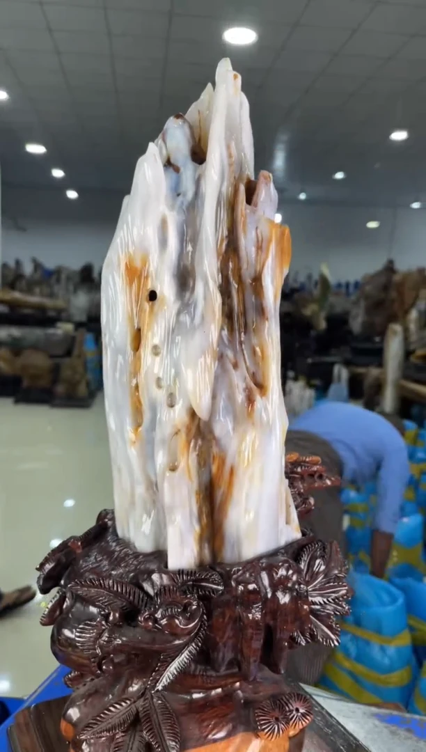 【闪购商品】硅化玉摆件未镶嵌46