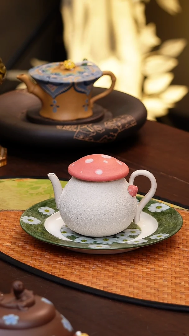 原矿紫砂手工杯子朱泥