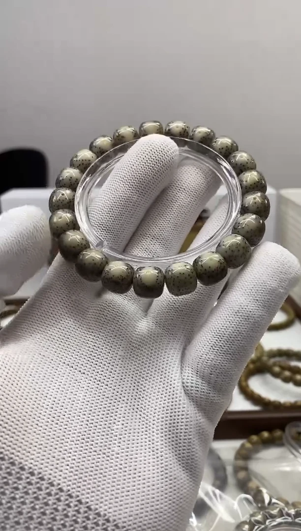 【闪购商品】星月菩提手串190/ 石玉料灰瞳11*10mm