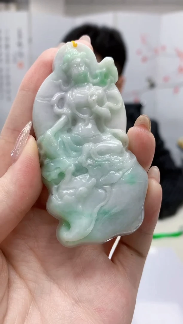 【闪购商品】定制翡翠未镶嵌5153jw-毛货挂件75