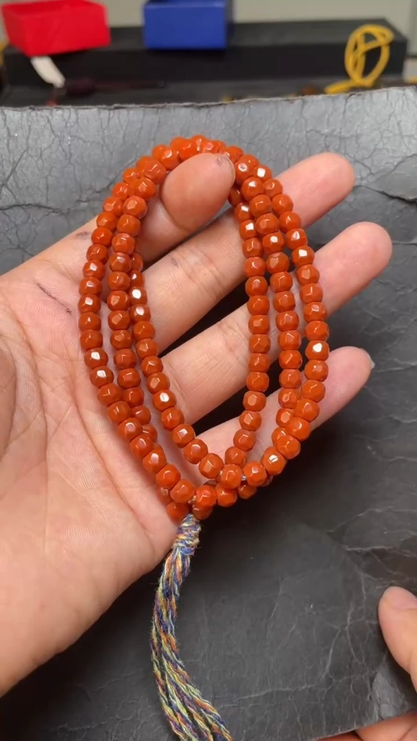 未镶嵌92南红玛瑙多圈---5+