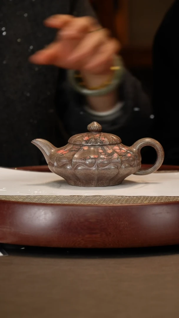 【闪购商品】紫砂茶壶【王芳】梨皮泥合菱  280CC