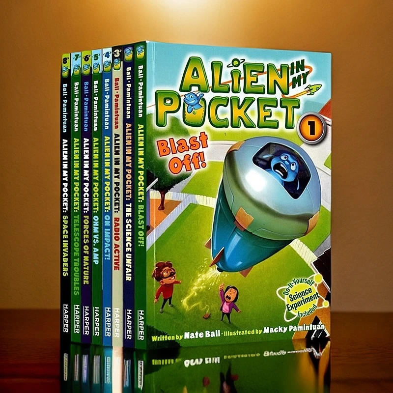 Alien in My Pocket 8册 口袋里的外星人 初级桥梁章节儿童小说