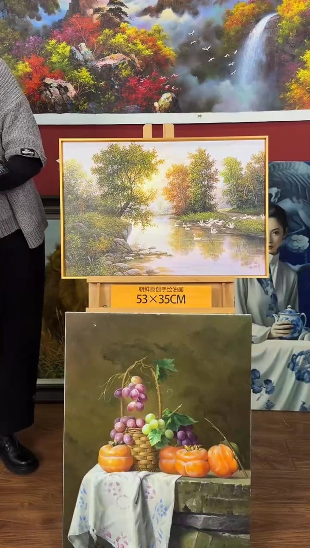 油画【15号】约53*35cm丨朝鲜原创纯手绘孤品油画丨顺丰包邮