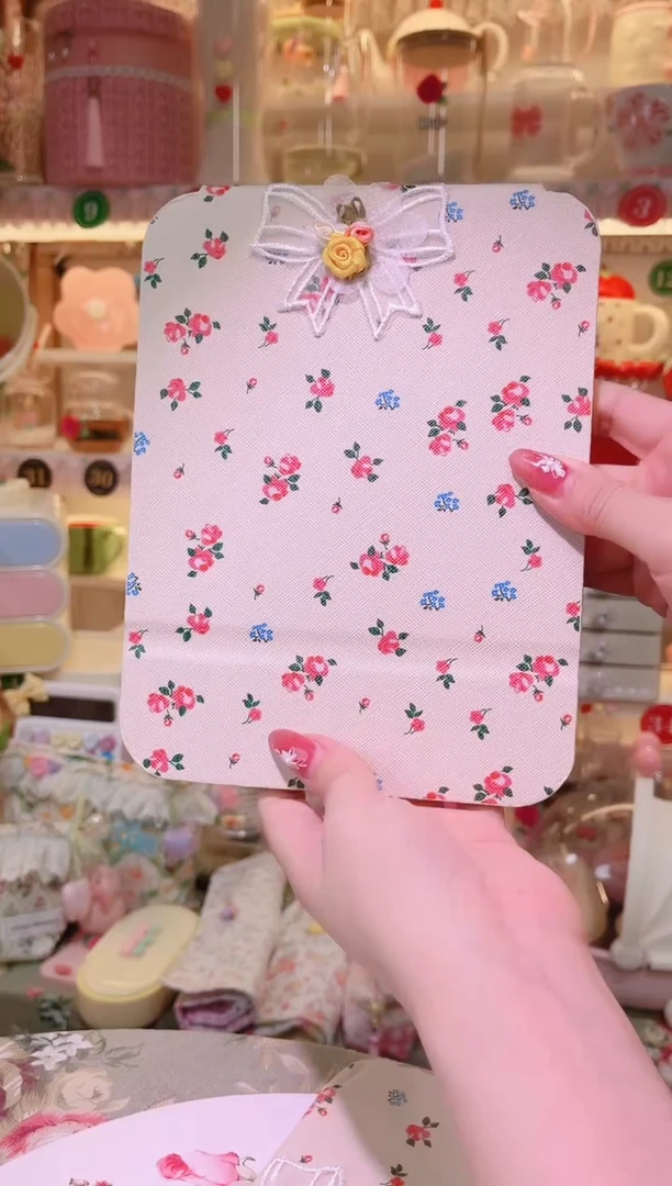 玫瑰花折叠镜中——手工制作品质好！