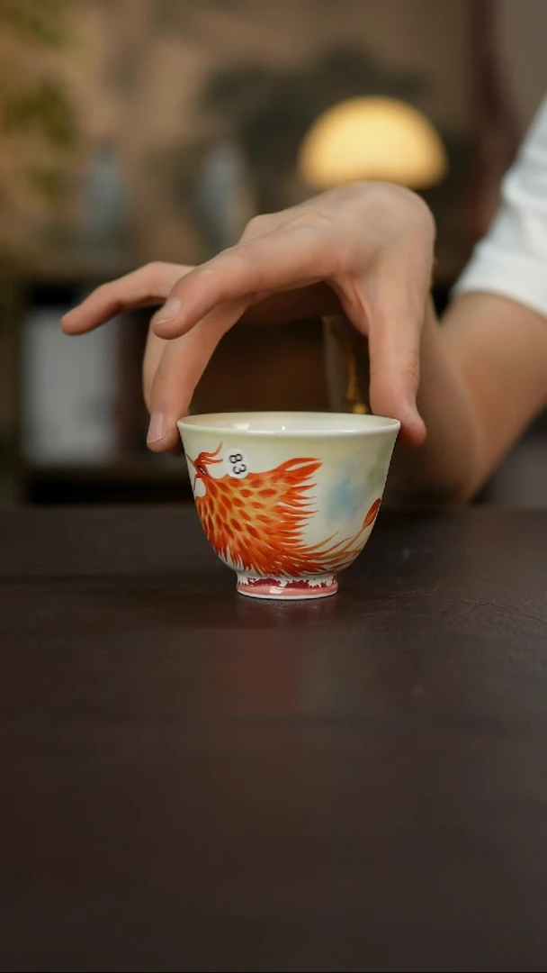 杯景德镇陶瓷杯碗柴烧多人