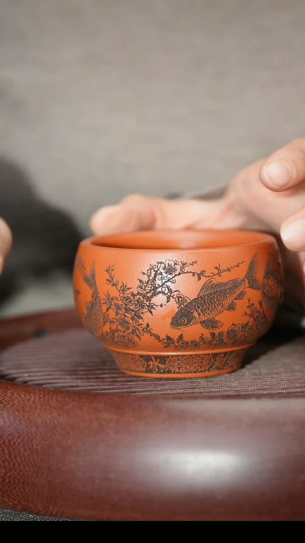 茶杯紫砂紫砂主人杯福利放漏