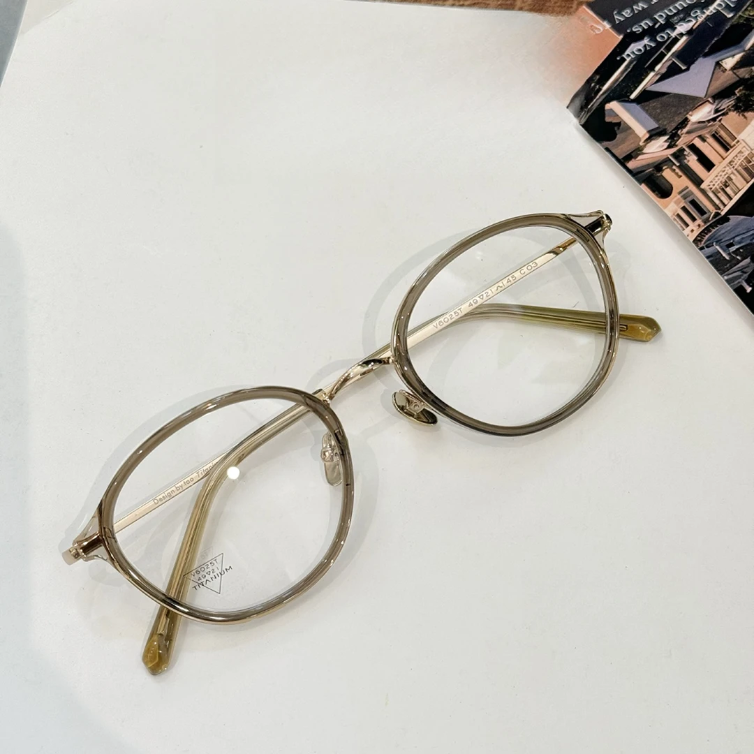 9号精品钛6025T高度近视散光气质微猫眼百搭眼镜近视可配度数女