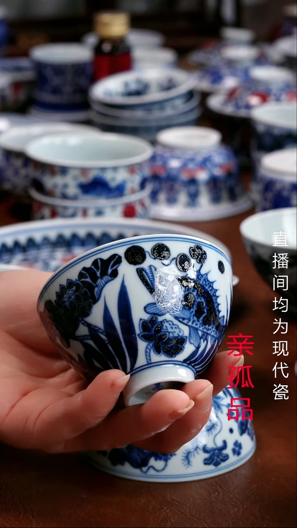 景德镇高端茶器上****号景德镇墨奈纯手工手绘高端茶器