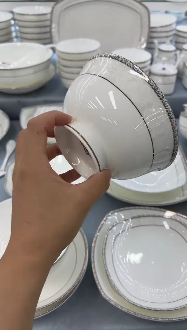 骨瓷玲珑6高6个