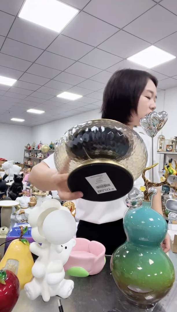 悦美蜂窝玻璃糖果罐