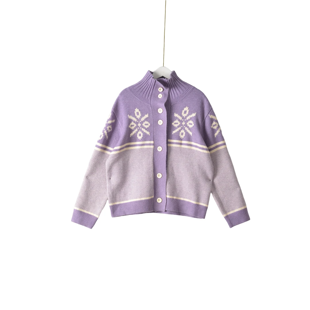 【】深圳时尚女装WNC-毛衫开衫0026-浅紫均码