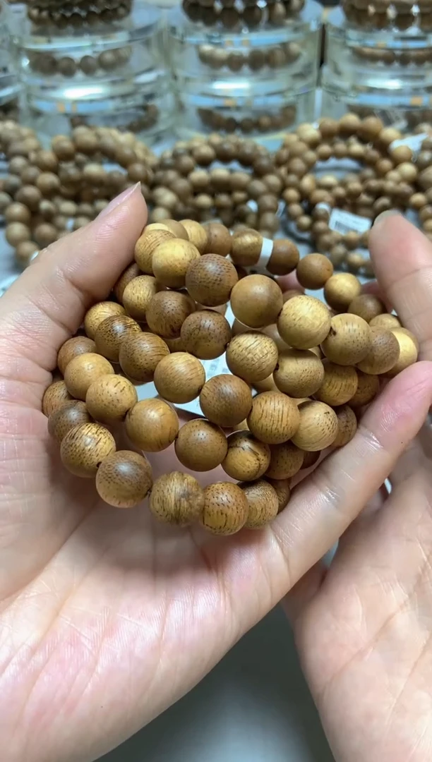 手串沉香菩萨棋圆珠单圈1.1红土沉多样性发其一